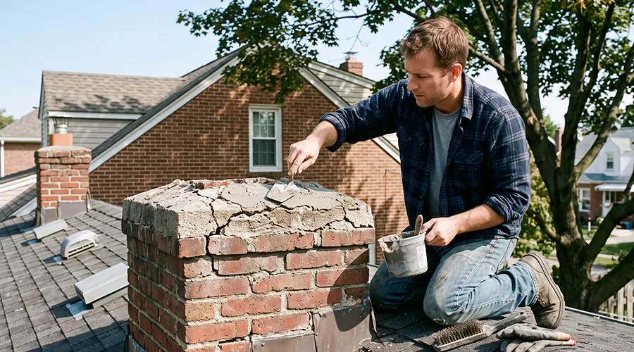 How to Repair a Cracked Chimney Crown