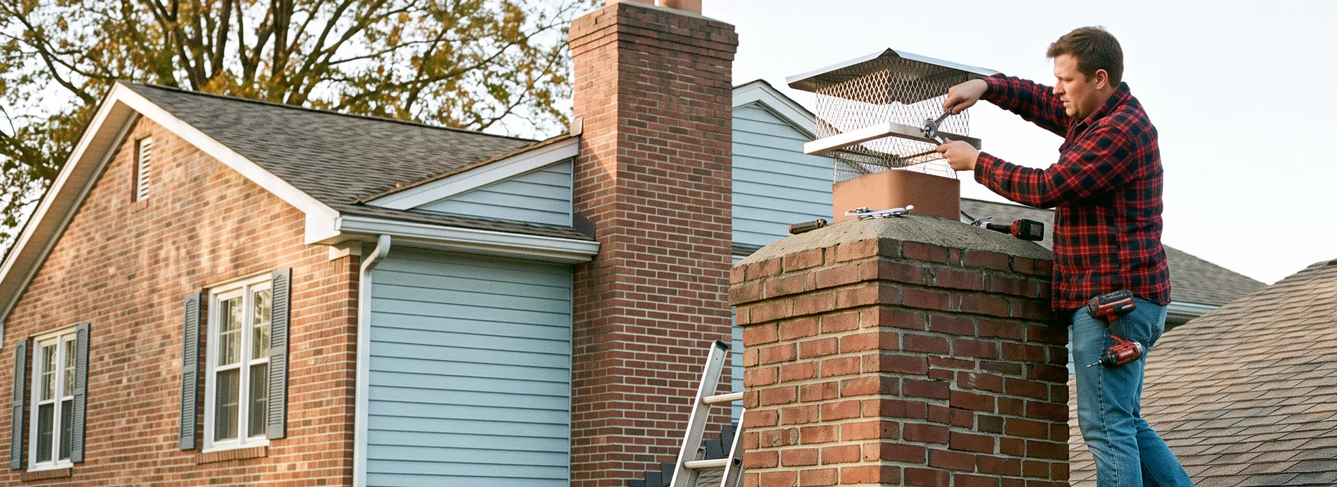 Chimney Spark Arrestor Installation in Lakewood