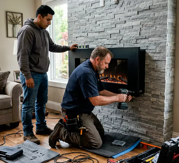 Certified Floating Fireplace Installation Company: Your Local Floating Mantel Installer in Lakewood, NJ