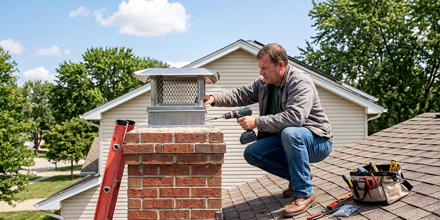 Chimney Top Cover Installation Lakewood