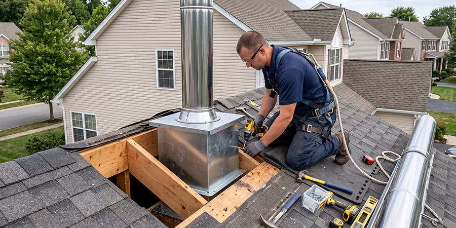 Chimney Support Box Installation Lakewood