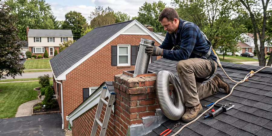 Chimney Sleeve Installation Lakewood