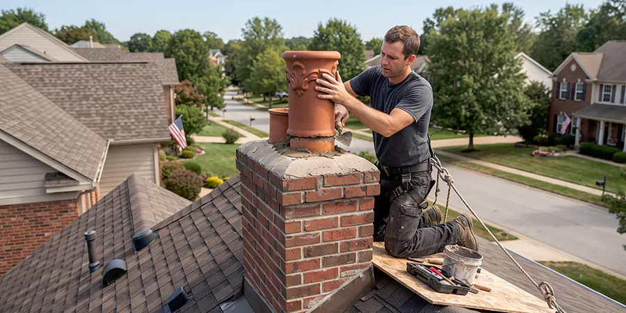 Decorative and Custom Chimney Pot Installation Lakewood