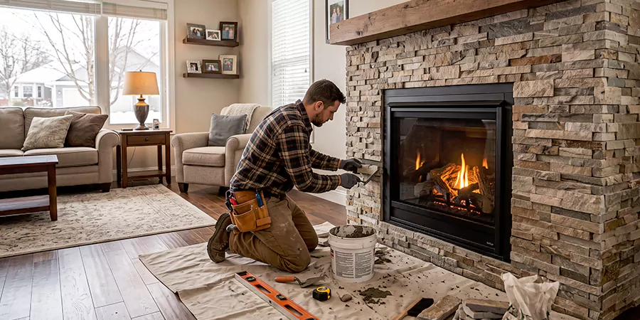 Fireplace Refacing Contractors Lakewood
