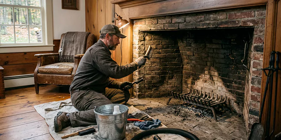 Inglenook and Coal Burning Fireplace Restoration Lakewood