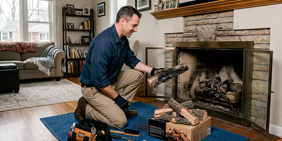 Replacing Gas Fireplace Logs Lakewood