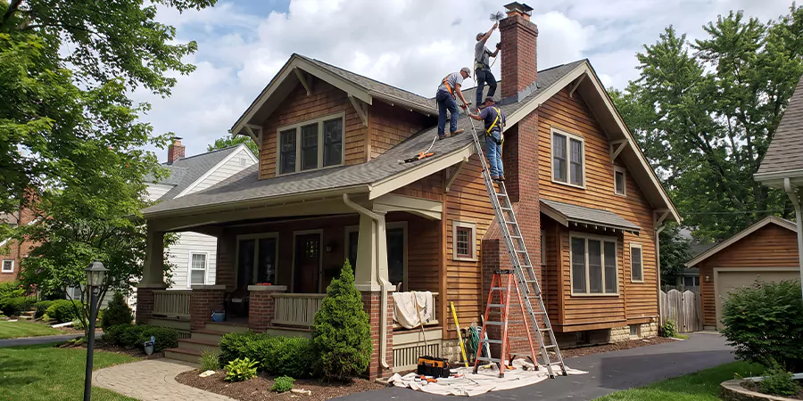 Residential Chimney Masonry Repair and Tuckpointing Lakewood
