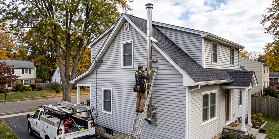Wood Fireplace Chimney Liner Installation Lakewood