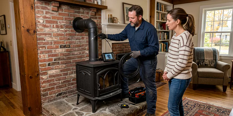 Wood Stove Chimney Inspection Lakewood